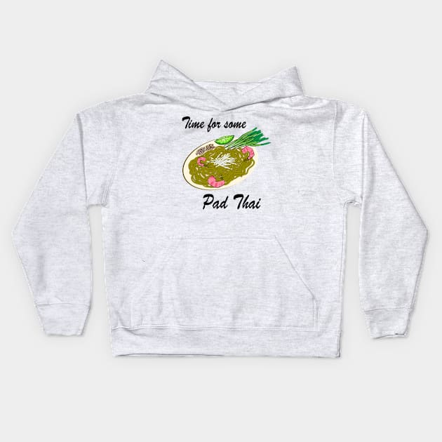 Time For Some Pad Thai Kids Hoodie by SubtleSplit